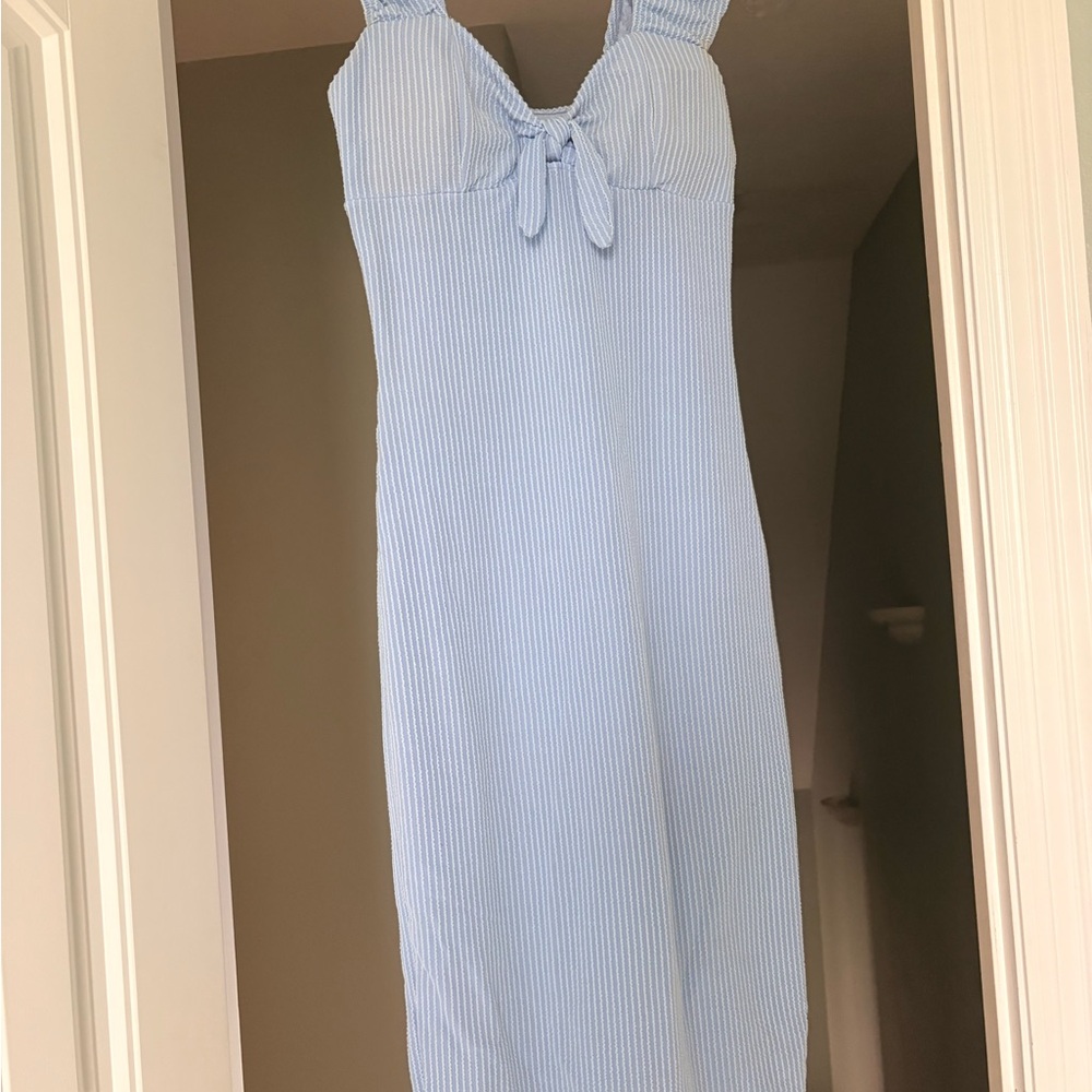 NoBo Light Blue Ribbed Dress